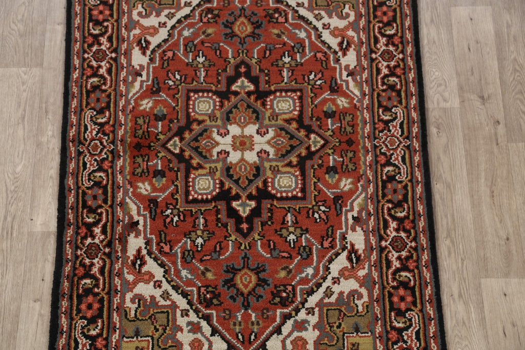 Geometric Heriz Oriental Area Rug 4x6