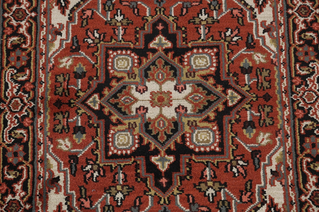 Geometric Heriz Oriental Area Rug 4x6