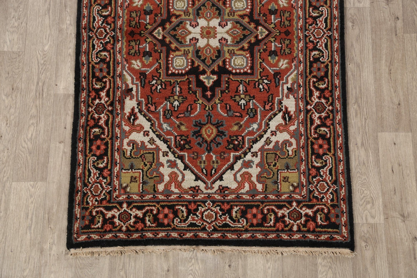 Geometric Heriz Oriental Area Rug 4x6