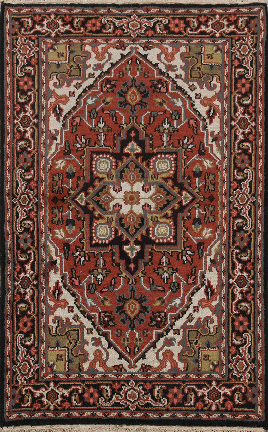 Geometric Heriz Oriental Area Rug 4x6