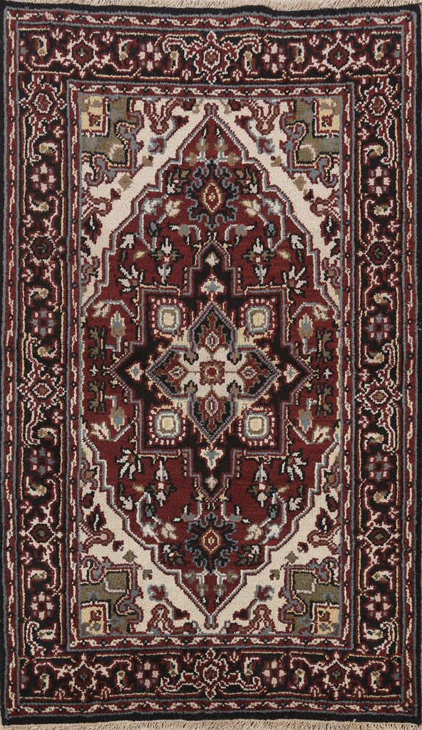 Geometric Heriz Oriental Area Rug 4x6