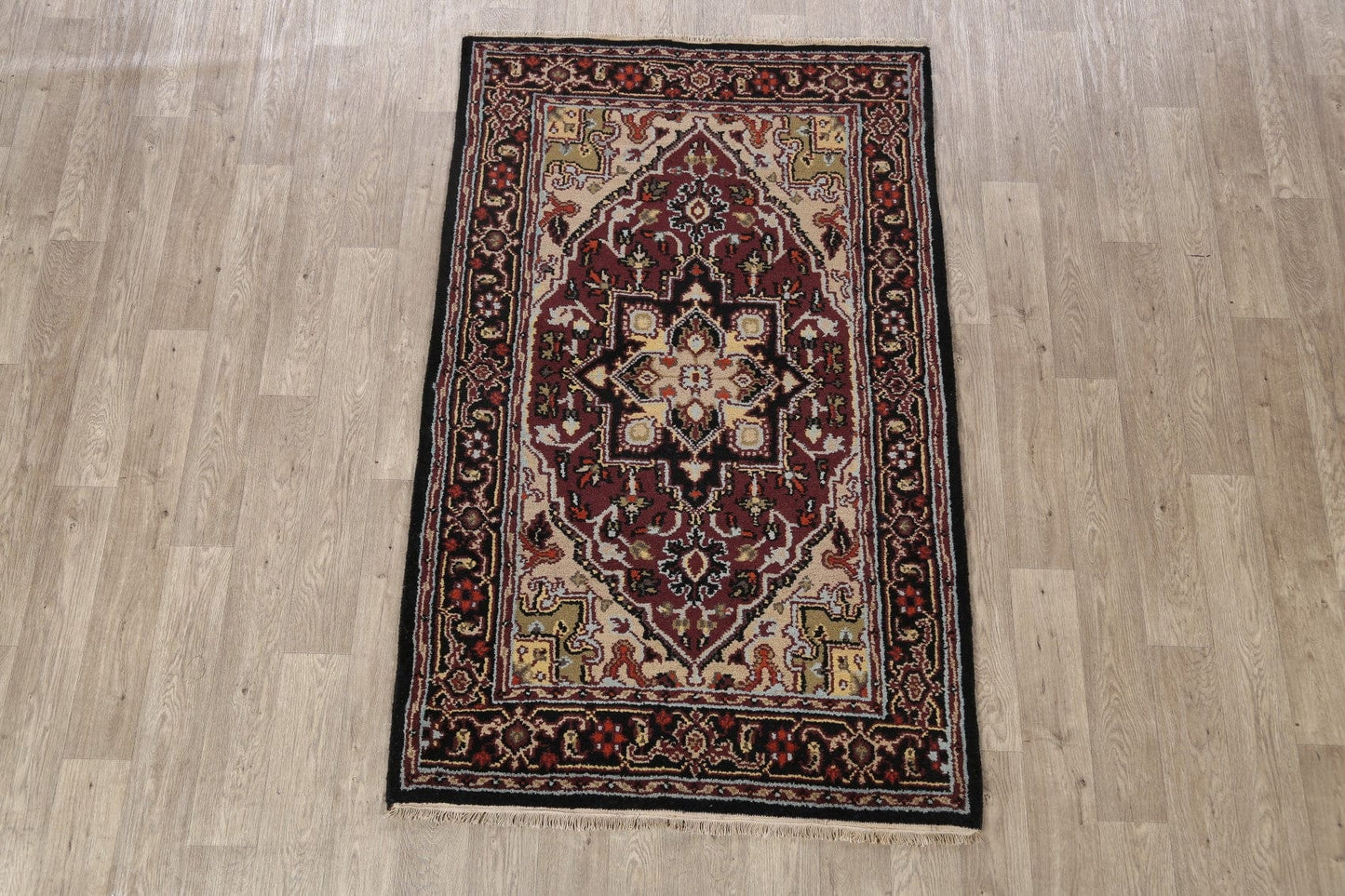 Geometric Heriz Oriental Area Rug 4x6