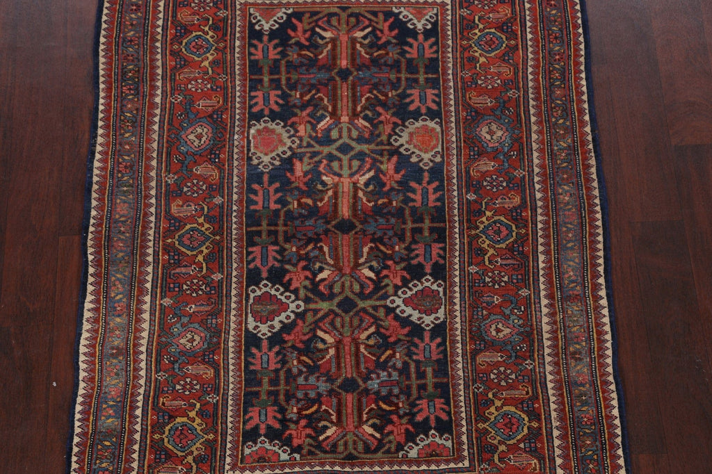 Pre-1900 Antique Bidjar Vegetable Dye Persian Area Rug 4x6