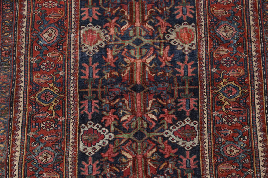 Pre-1900 Antique Bidjar Vegetable Dye Persian Area Rug 4x6