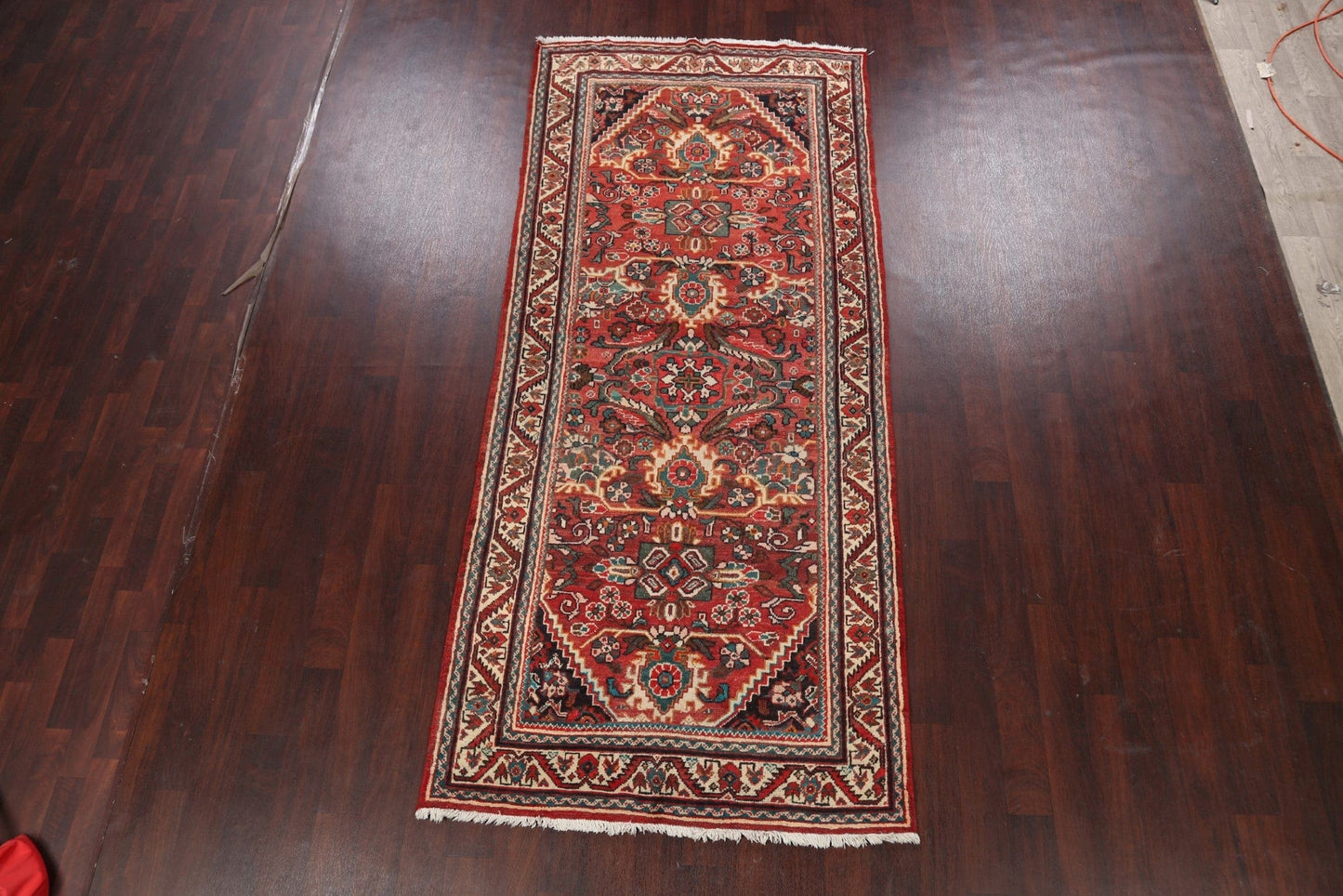 Antique Mahal Persian Runner Rug 4x10