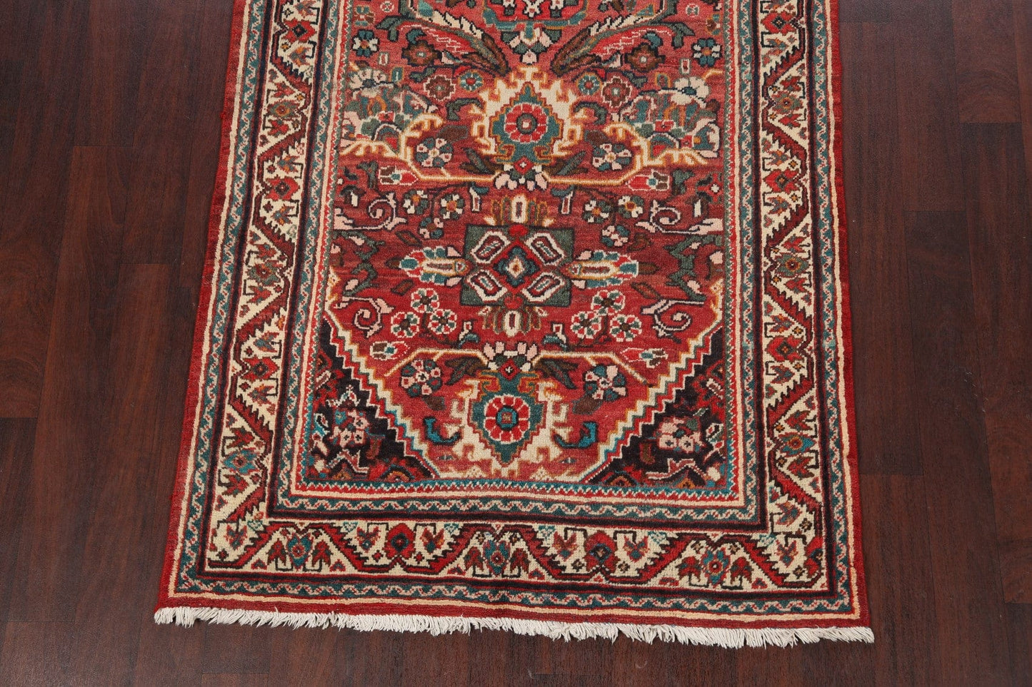 Antique Mahal Persian Runner Rug 4x10