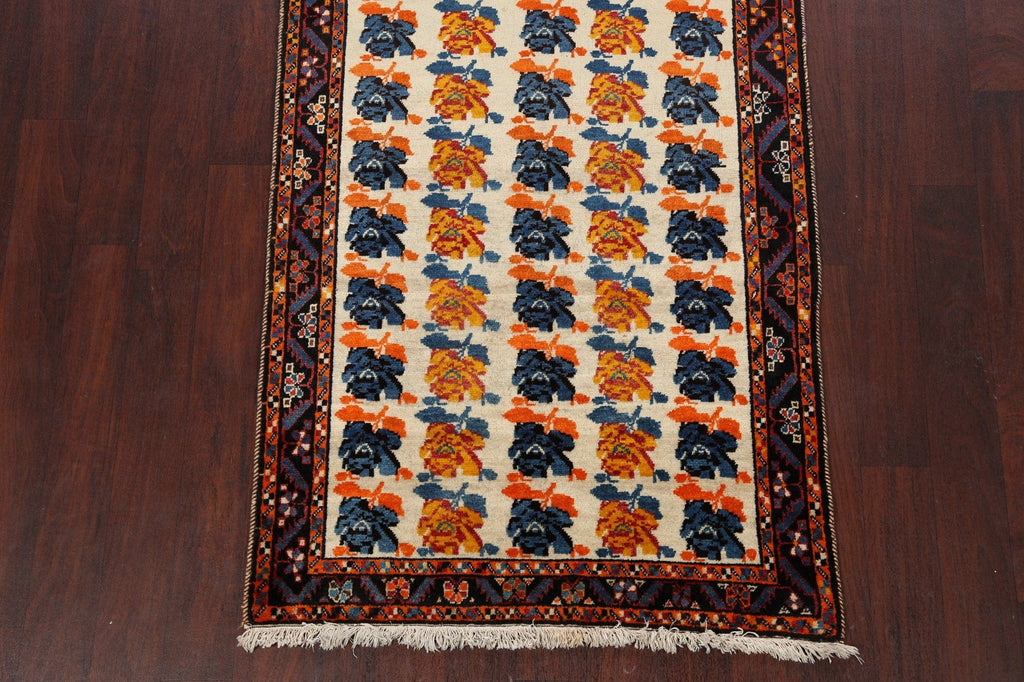 Floral Gabbeh Persian Runner Rug 4x9