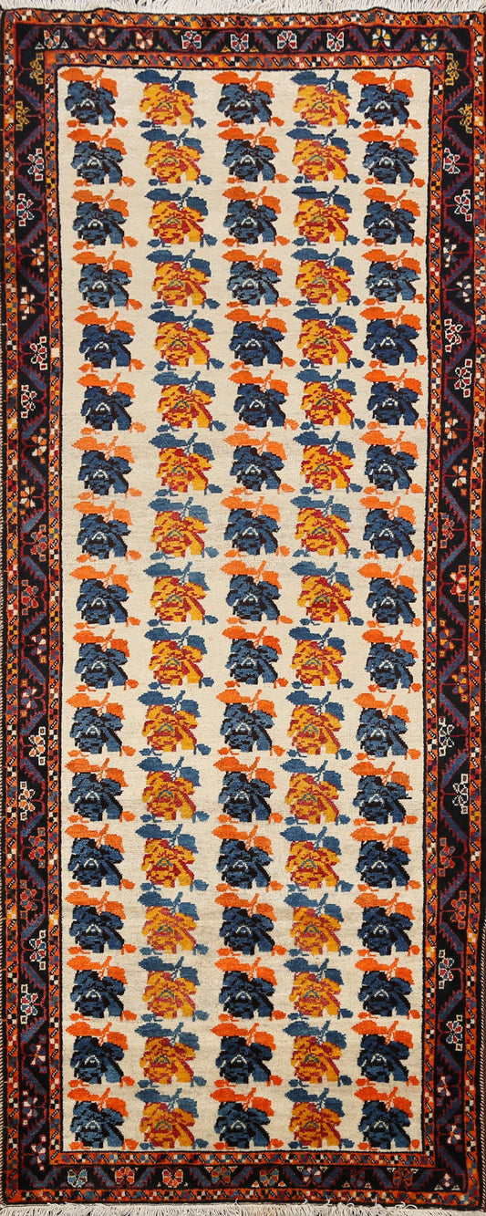 Floral Gabbeh Persian Runner Rug 4x9