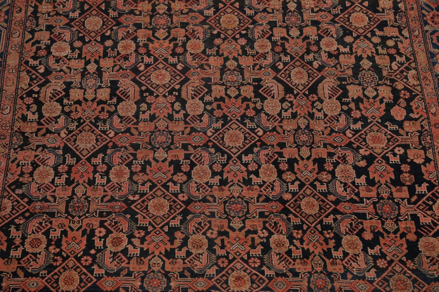 Pre-1900 Antique Malayer Persian Runner Rug 6x16