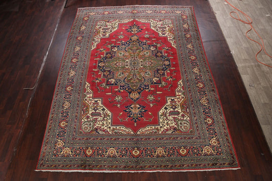 Geometric Tabriz Persian Area Rug 9x13