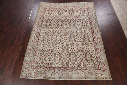 Antique Vegetable Dye Kerman Lavar Persian Area Rug 8x11