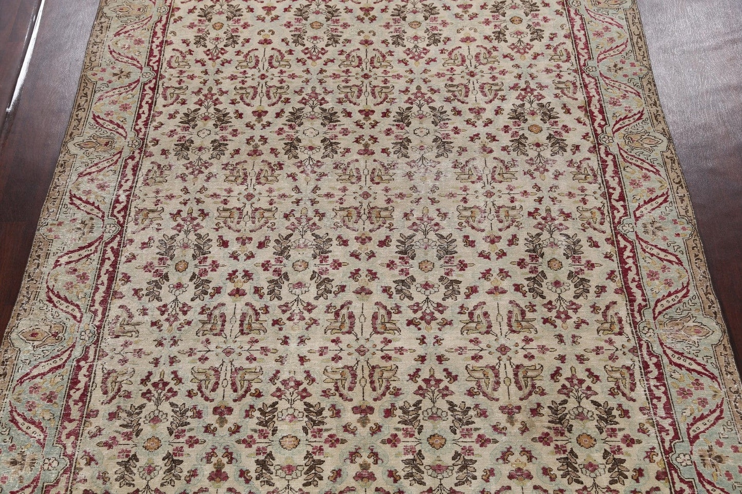 Antique Vegetable Dye Kerman Lavar Persian Area Rug 8x11