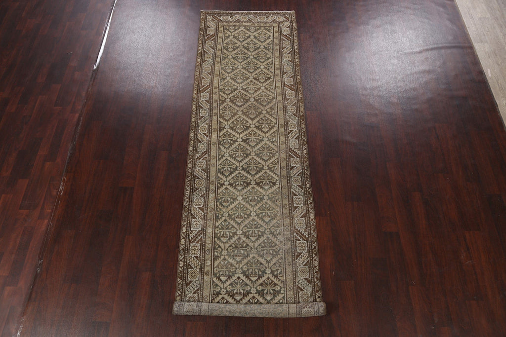 Pre-1900 Antique Malayer Persian Runner Rug 3x13