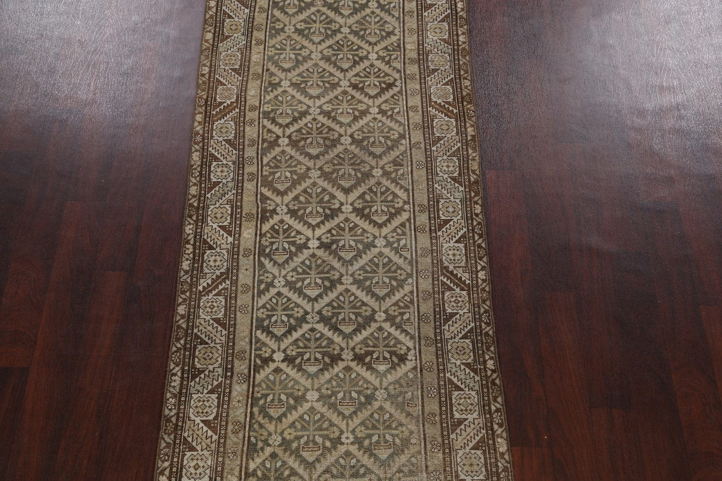 Pre-1900 Antique Malayer Persian Runner Rug 3x13