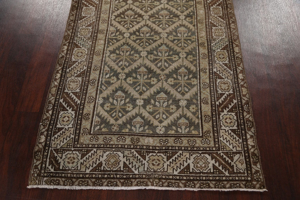 Pre-1900 Antique Malayer Persian Runner Rug 3x13