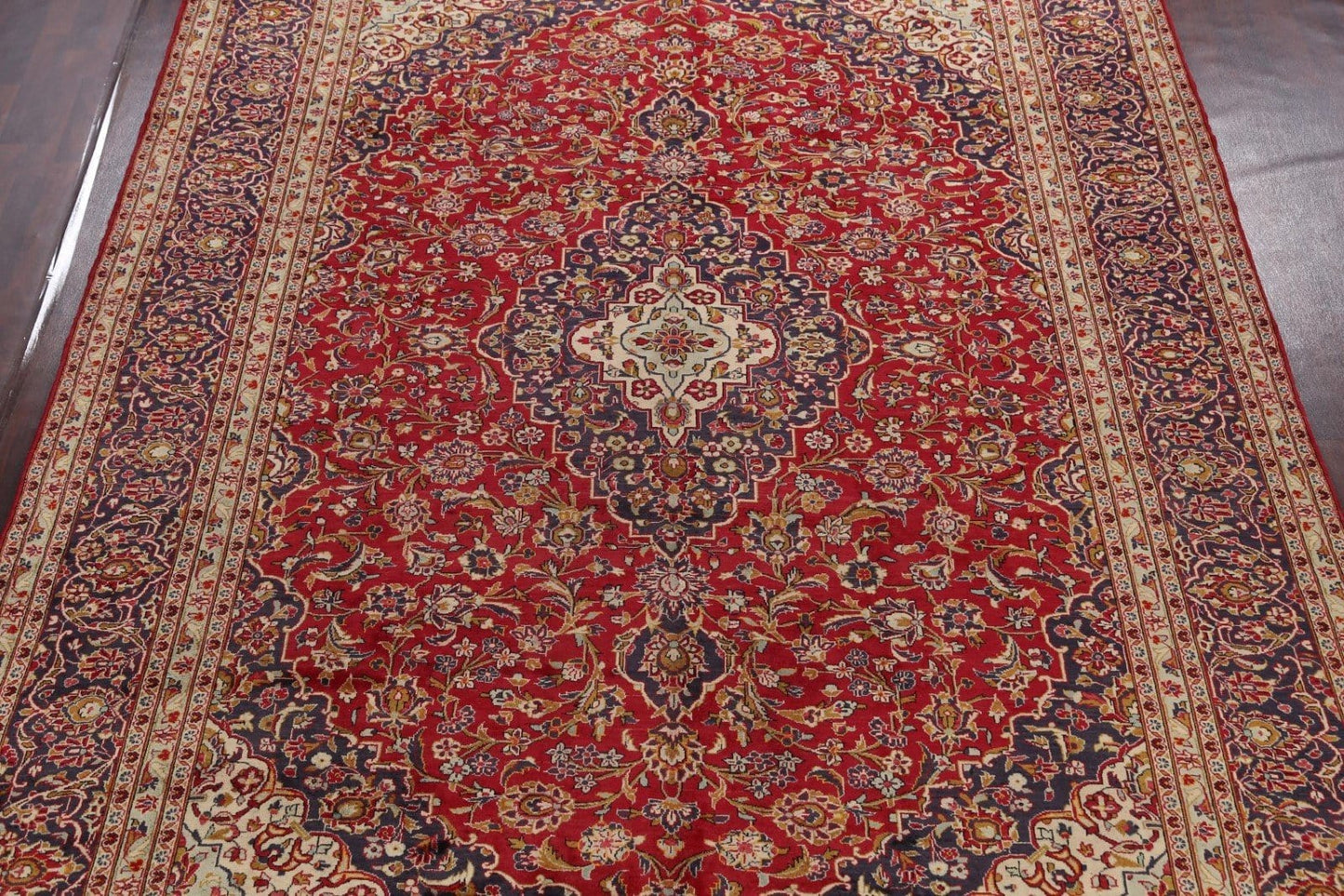 Floral Kashan Persian Area Rug 10x13