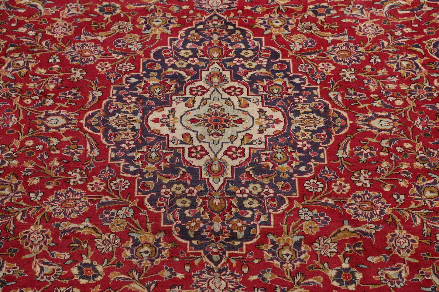 Floral Kashan Persian Area Rug 10x13