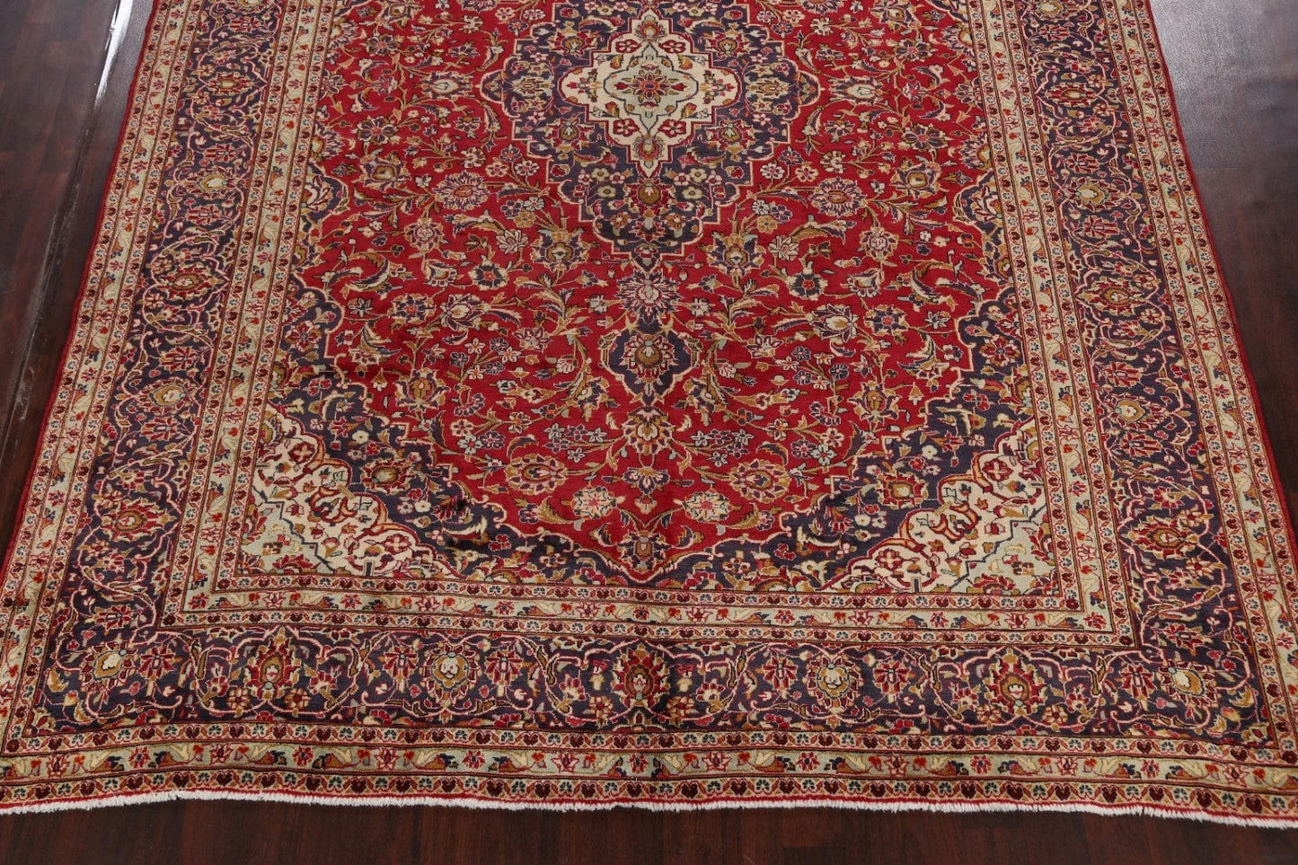 Floral Kashan Persian Area Rug 10x13