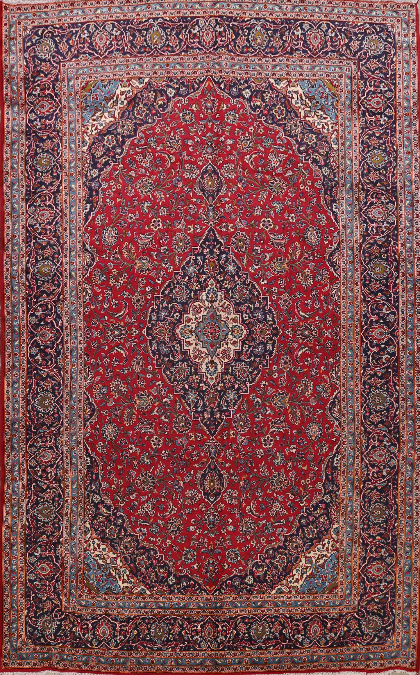 Traditional Kashan Persian Area Rug 10x13