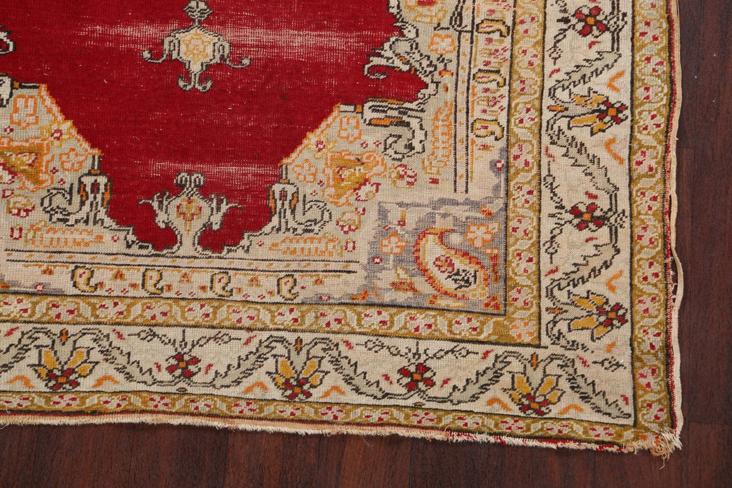 Pre-1900 Antique Anatolian Turkish Area Rug 5x6