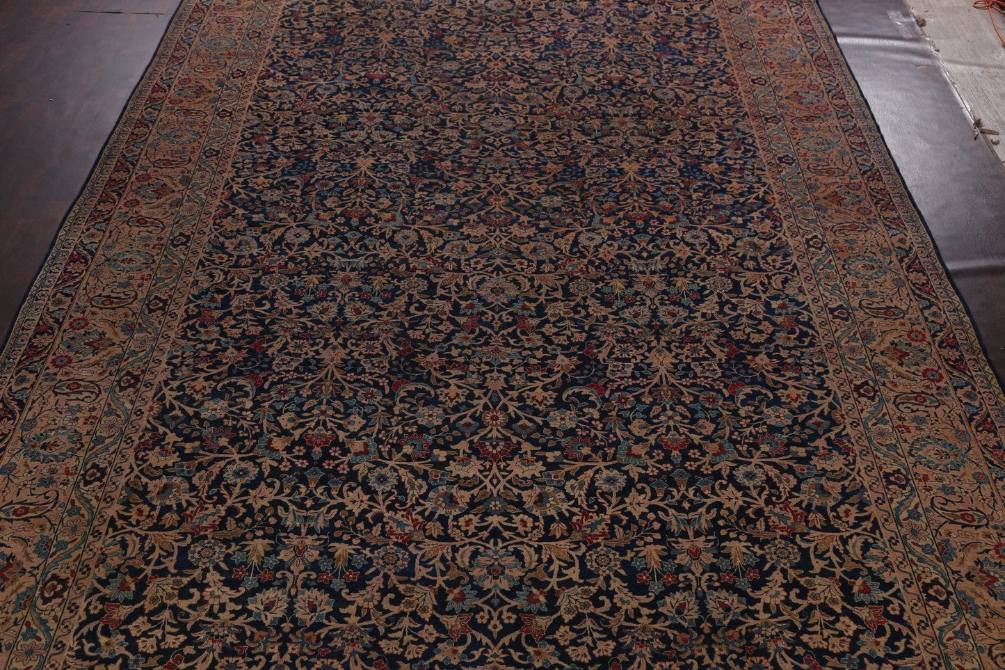 Pre-1900 Antique Kerman Persian Area Rug 12x21 Large