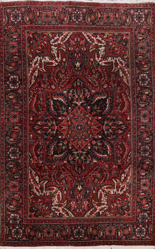 Geometric Heriz Persian Area Rug 7x10