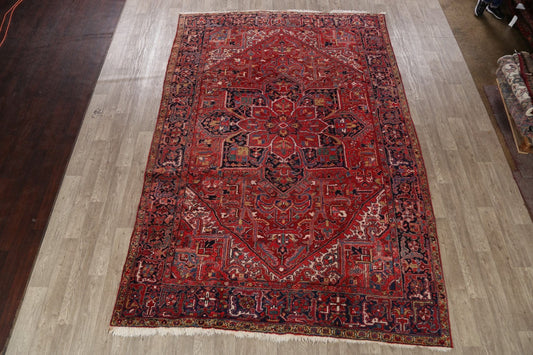 Geometric Heriz Persian Area Rug 8x12