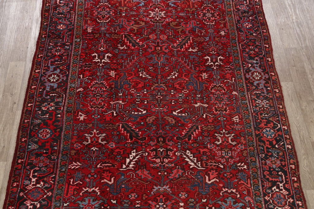 Geometric Heriz Persian Area Rug 7x11