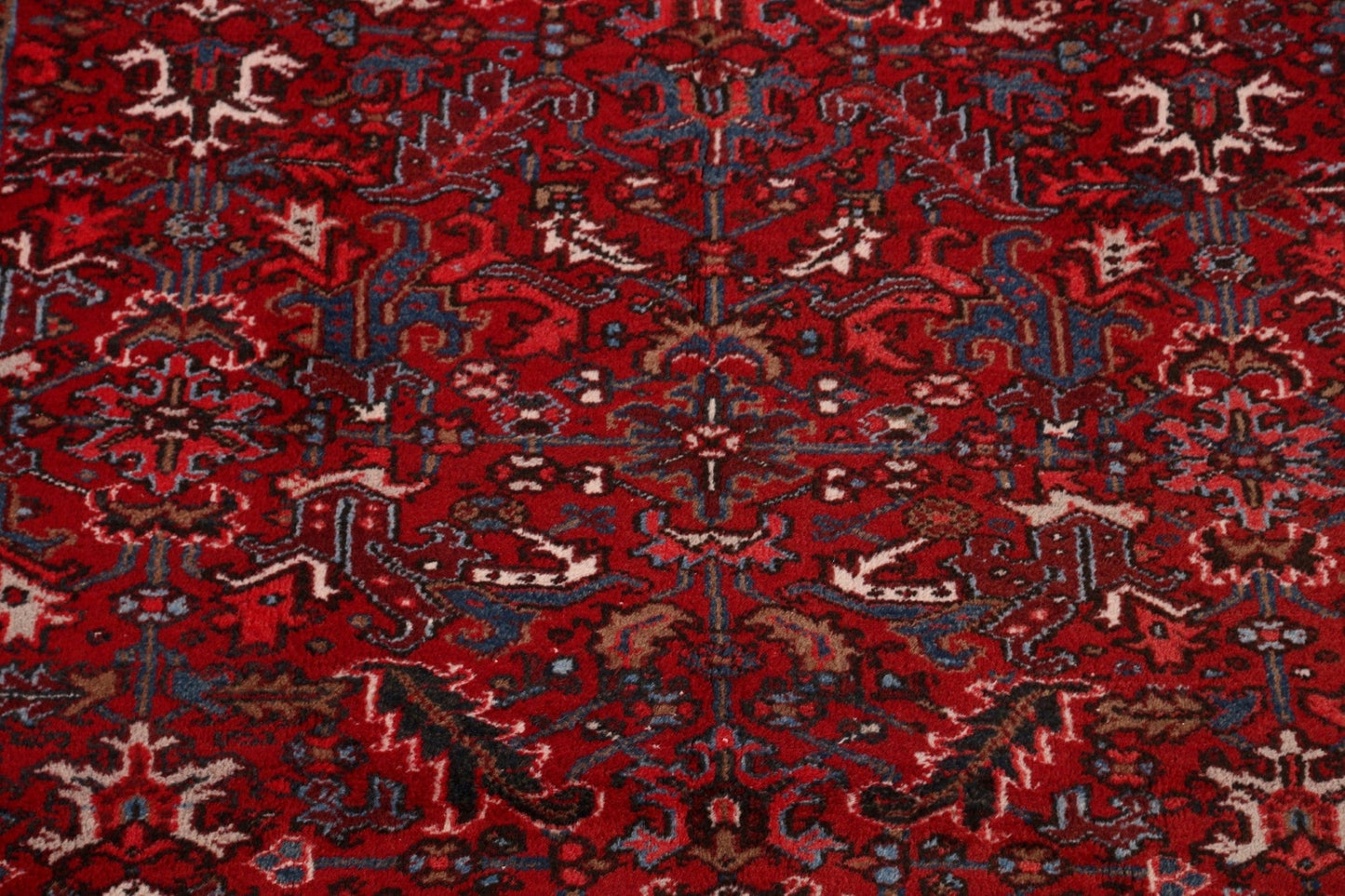 Geometric Heriz Persian Area Rug 7x11