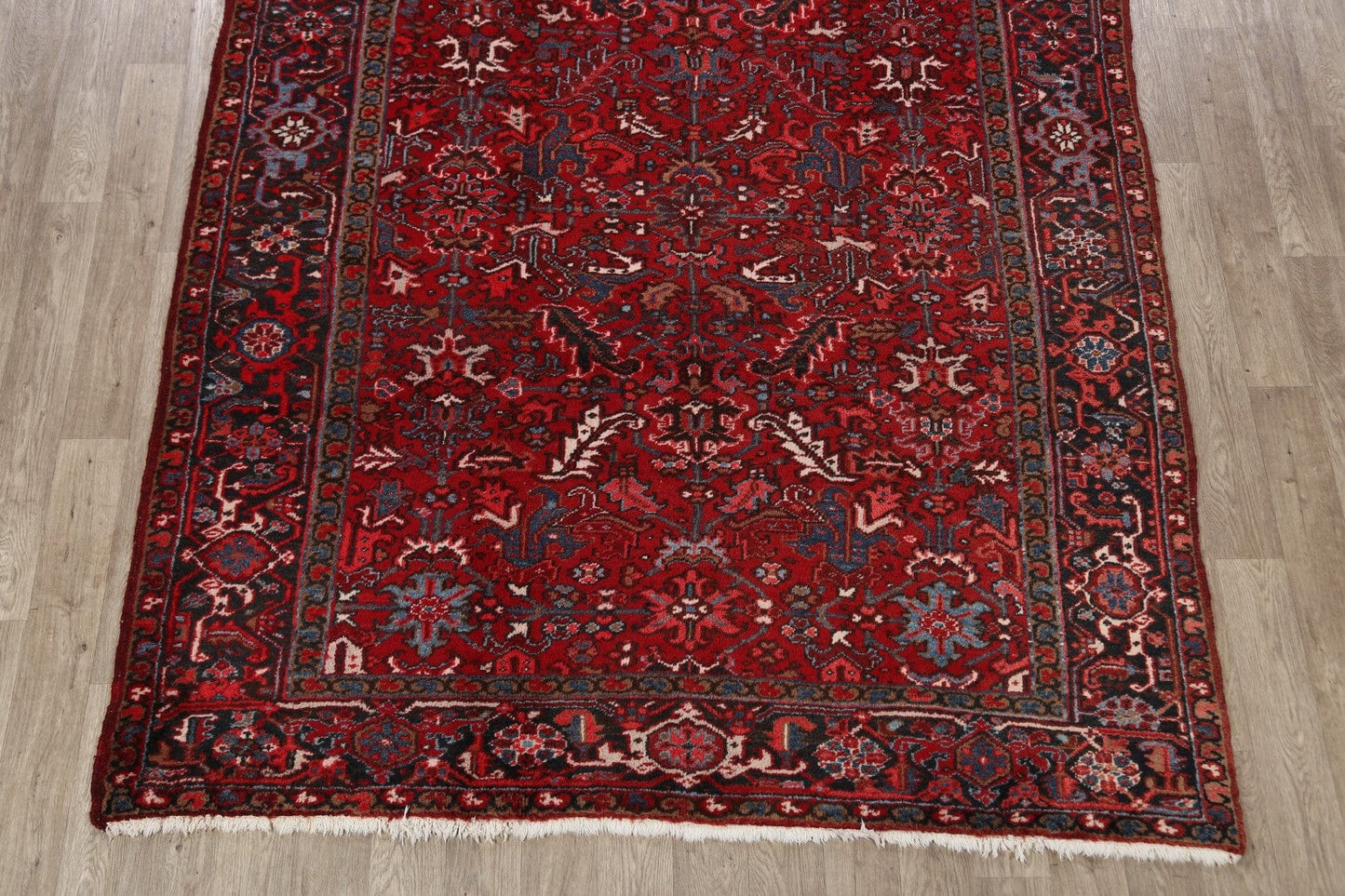 Geometric Heriz Persian Area Rug 7x11