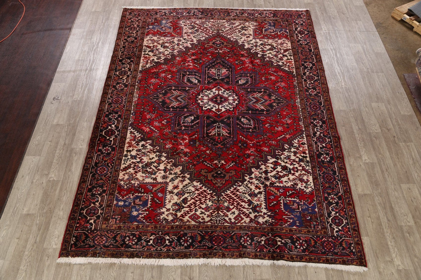 Geometric Heriz Persian Area Rug 8x11