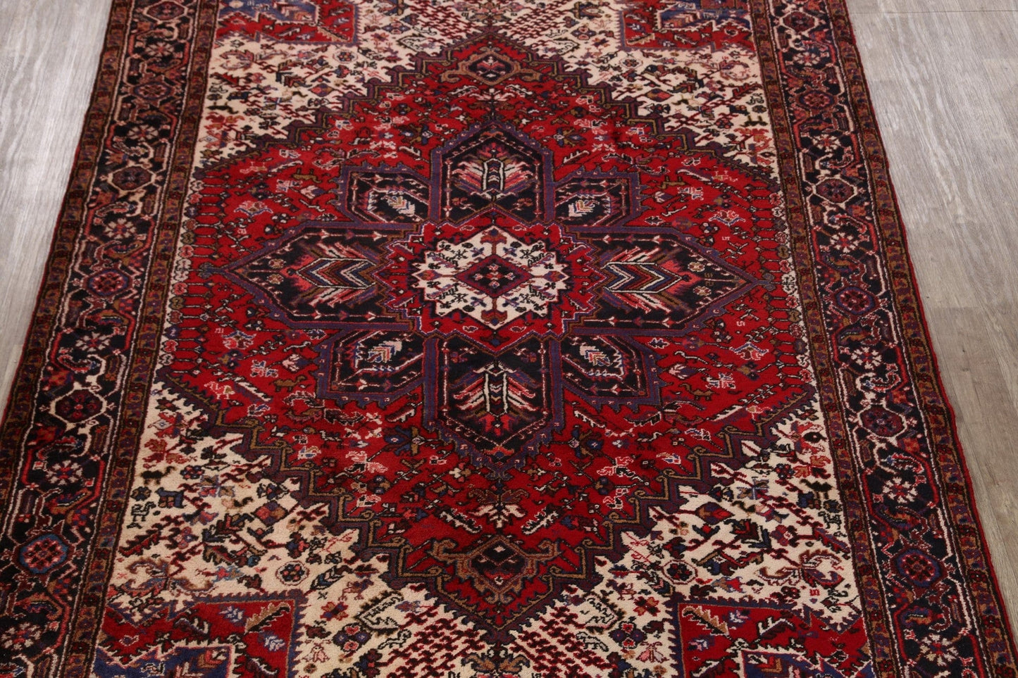 Geometric Heriz Persian Area Rug 8x11