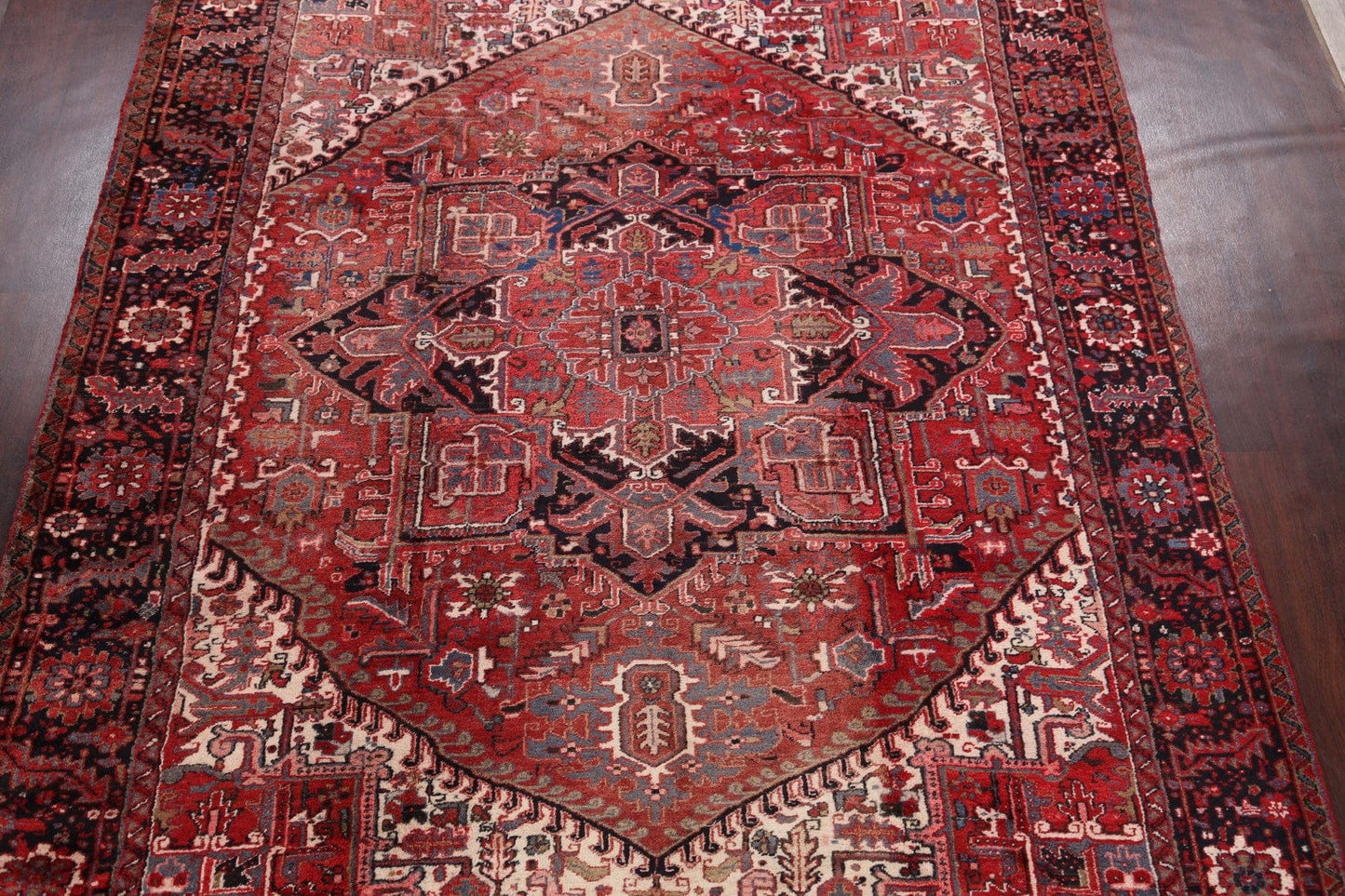 Geometric Heriz Persian Area Rug 9x11