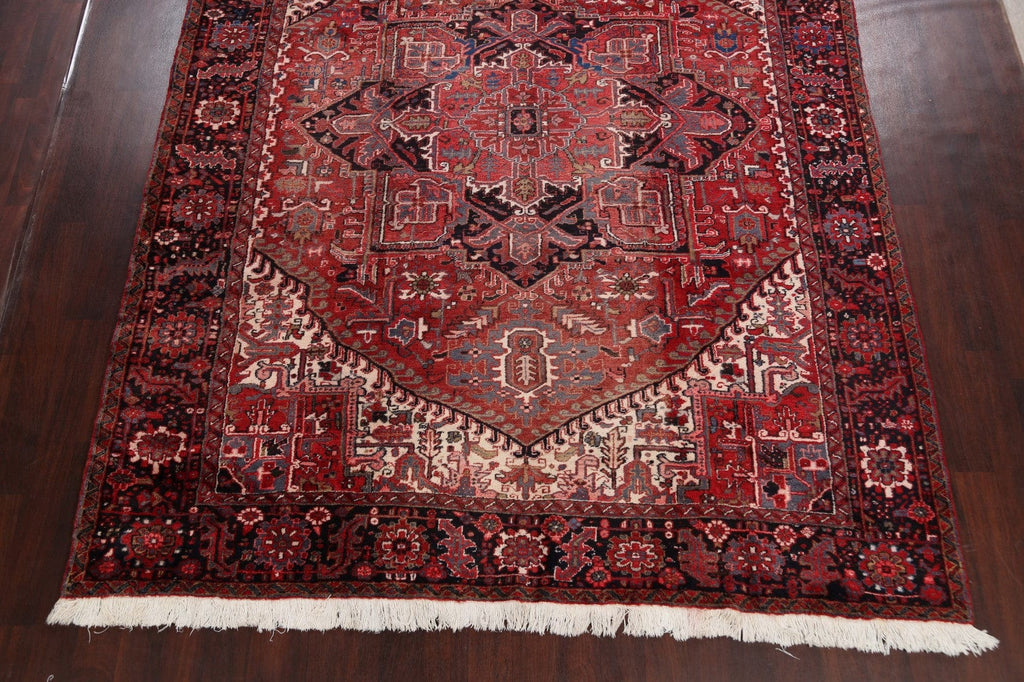 Geometric Heriz Persian Area Rug 9x11