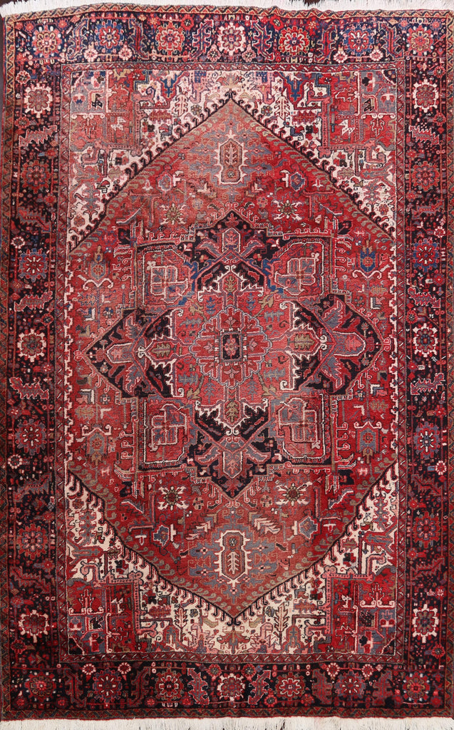 Geometric Heriz Persian Area Rug 9x11