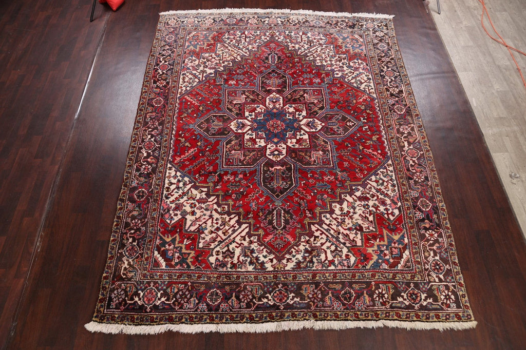 Geometric Heriz Persian Area Rug 9x11