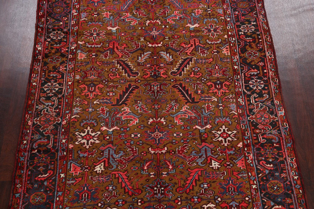 Vintage Wool Handmade Heriz Persian Area Rug 7x9