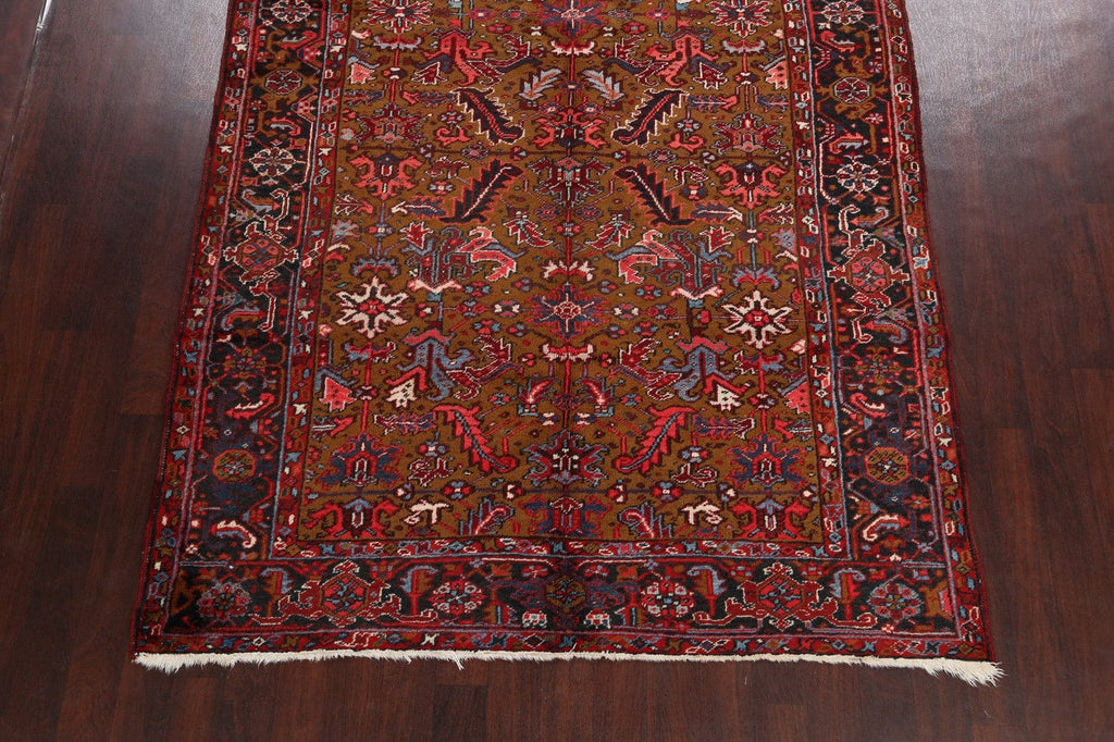 Vintage Wool Handmade Heriz Persian Area Rug 7x9