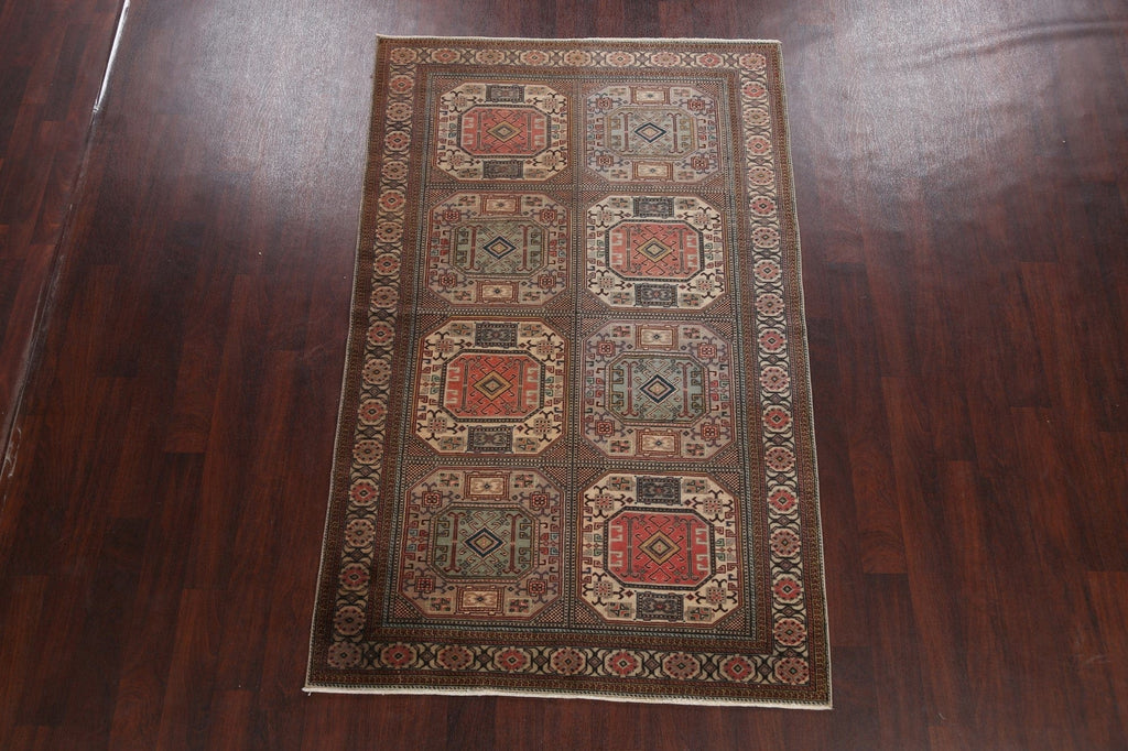 Turkish Anatolian Oriental Area Rug 5x7