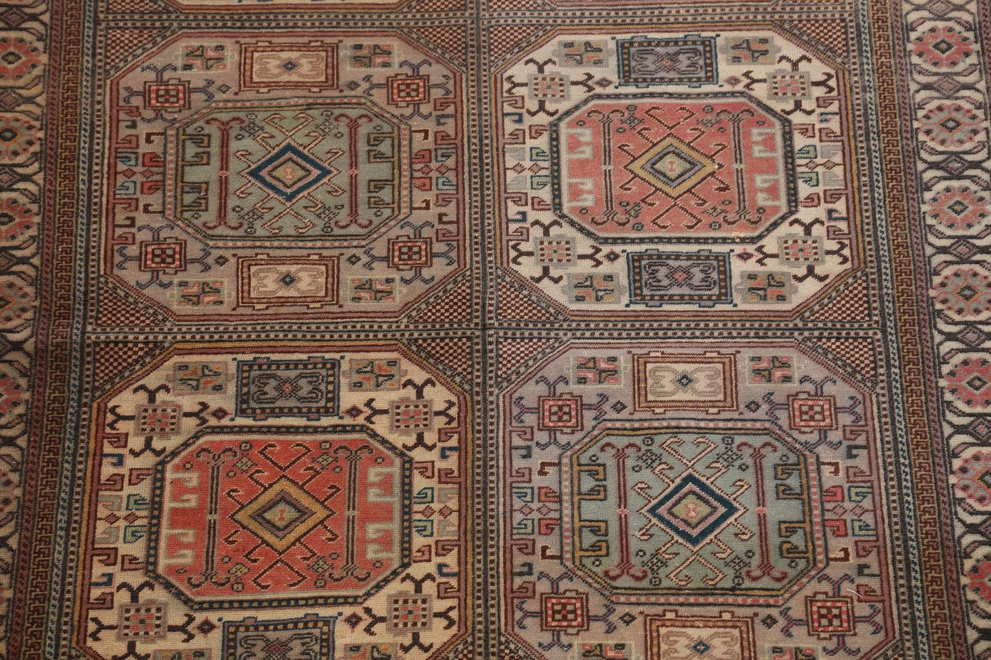 Turkish Anatolian Oriental Area Rug 5x7