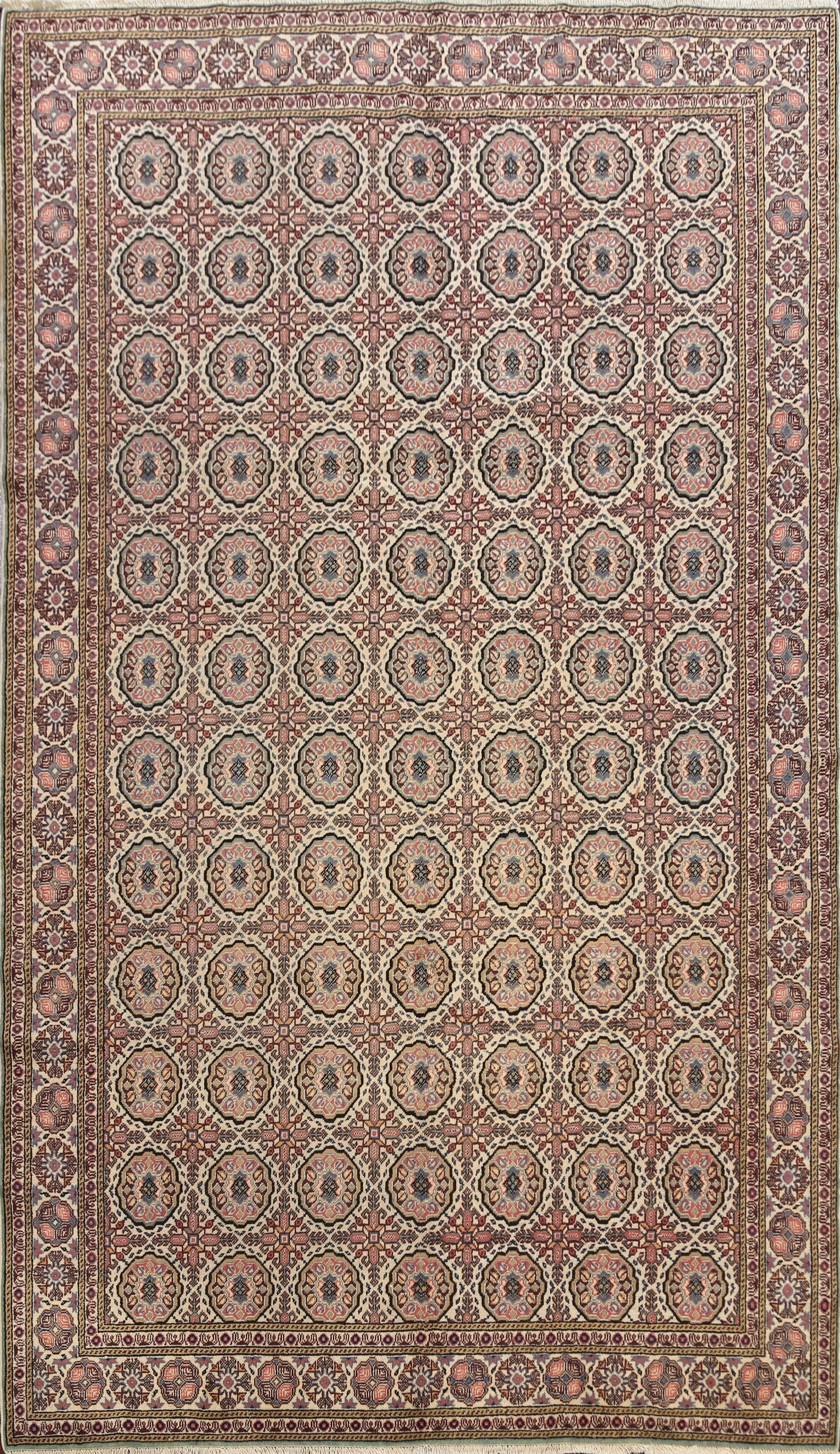 Geometric Anatolian Turkish Area Rug 7x10