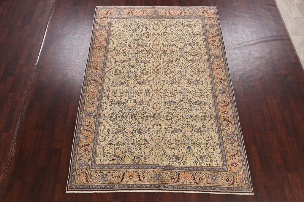 Antique 100% Vegetable Dye Anatolian Turkish Area Rug 7x10