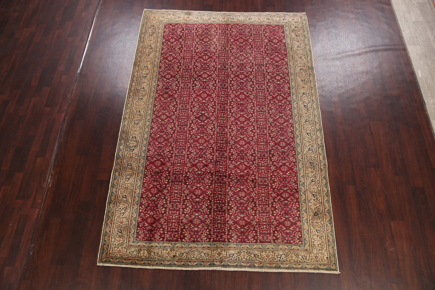 Antique All-Over Anatolian Turkish Area Rug 7x10