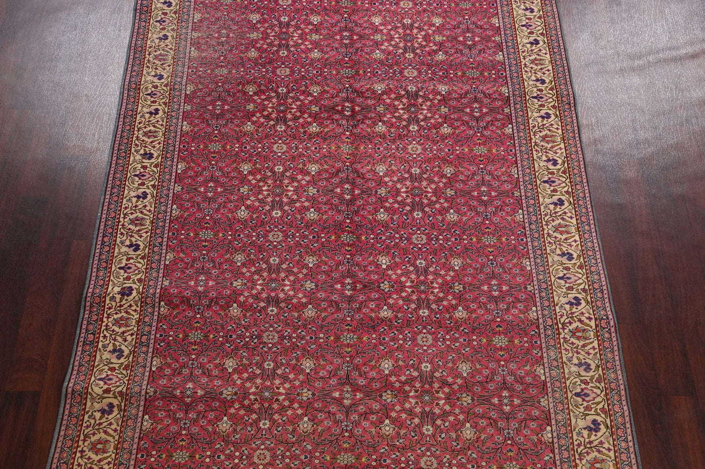 Antique Floral Anatolian Turkish Area Rug 6x10