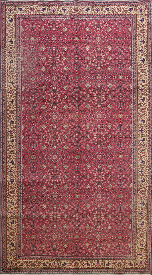 Antique Floral Anatolian Turkish Area Rug 6x10