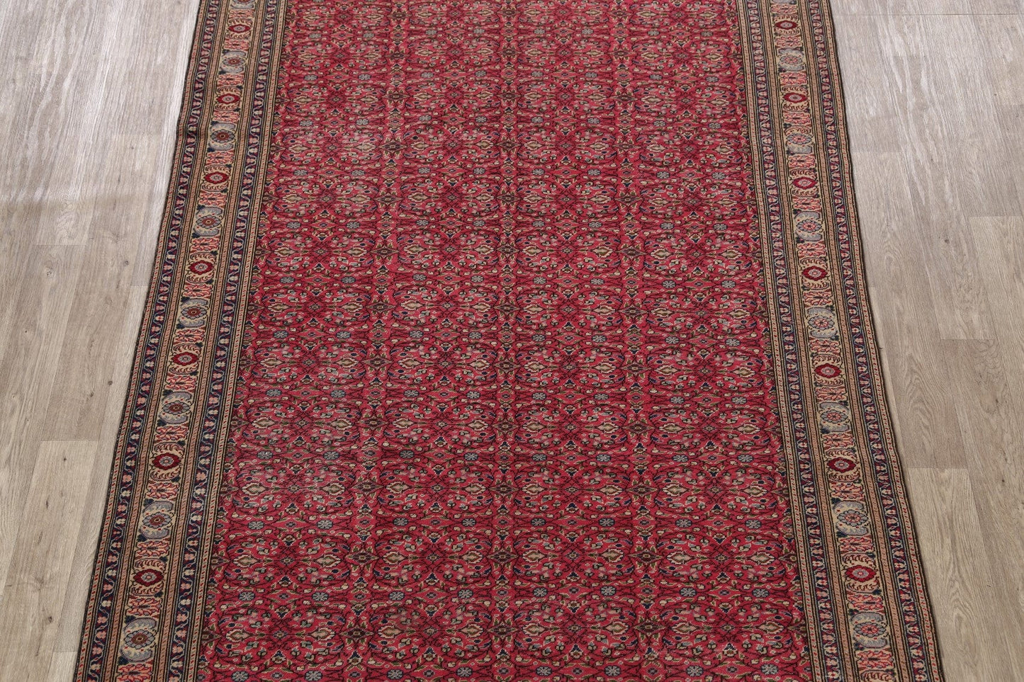 Antique 100% Vegetable Dye Anatolian Turkish Area Rug 6x10