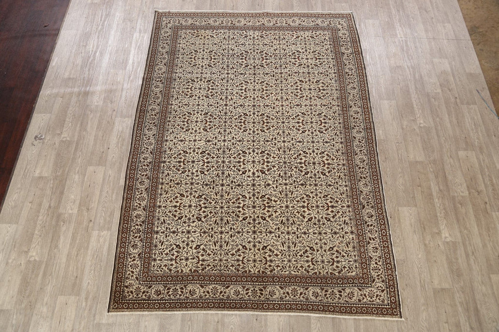 Floral Turkish Anatolian Oriental Area Rug 7x9