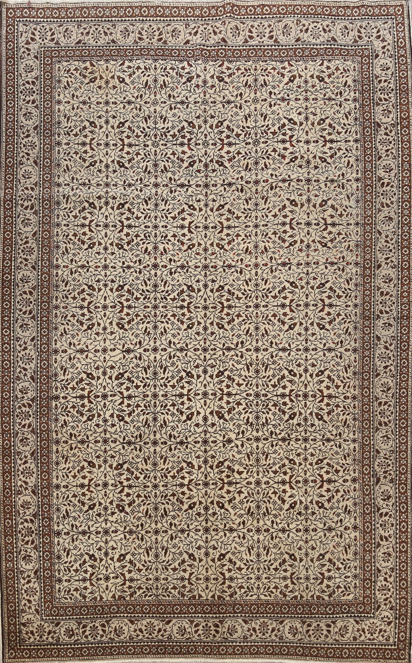 Floral Turkish Anatolian Oriental Area Rug 7x9