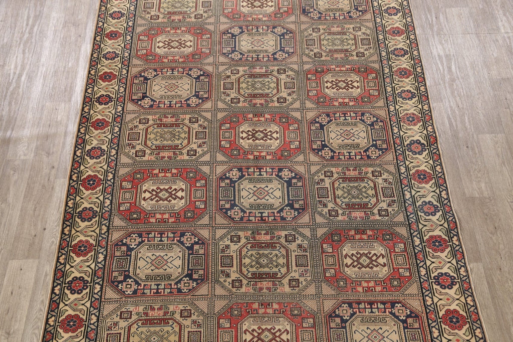 Geometric Anatolian Turkish Area Rug 7x10