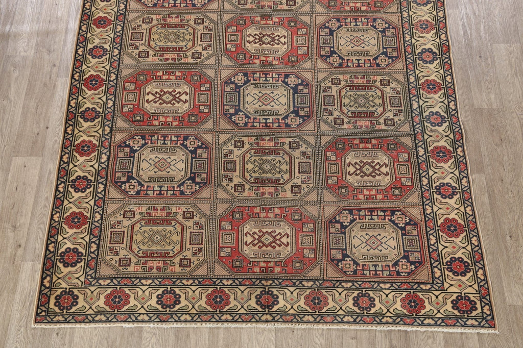 Geometric Anatolian Turkish Area Rug 7x10